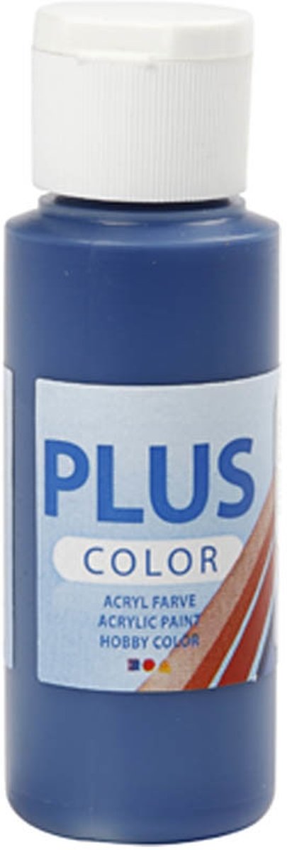 Plus Color acrylverf, navy blue, 60ml [HOB-39658]